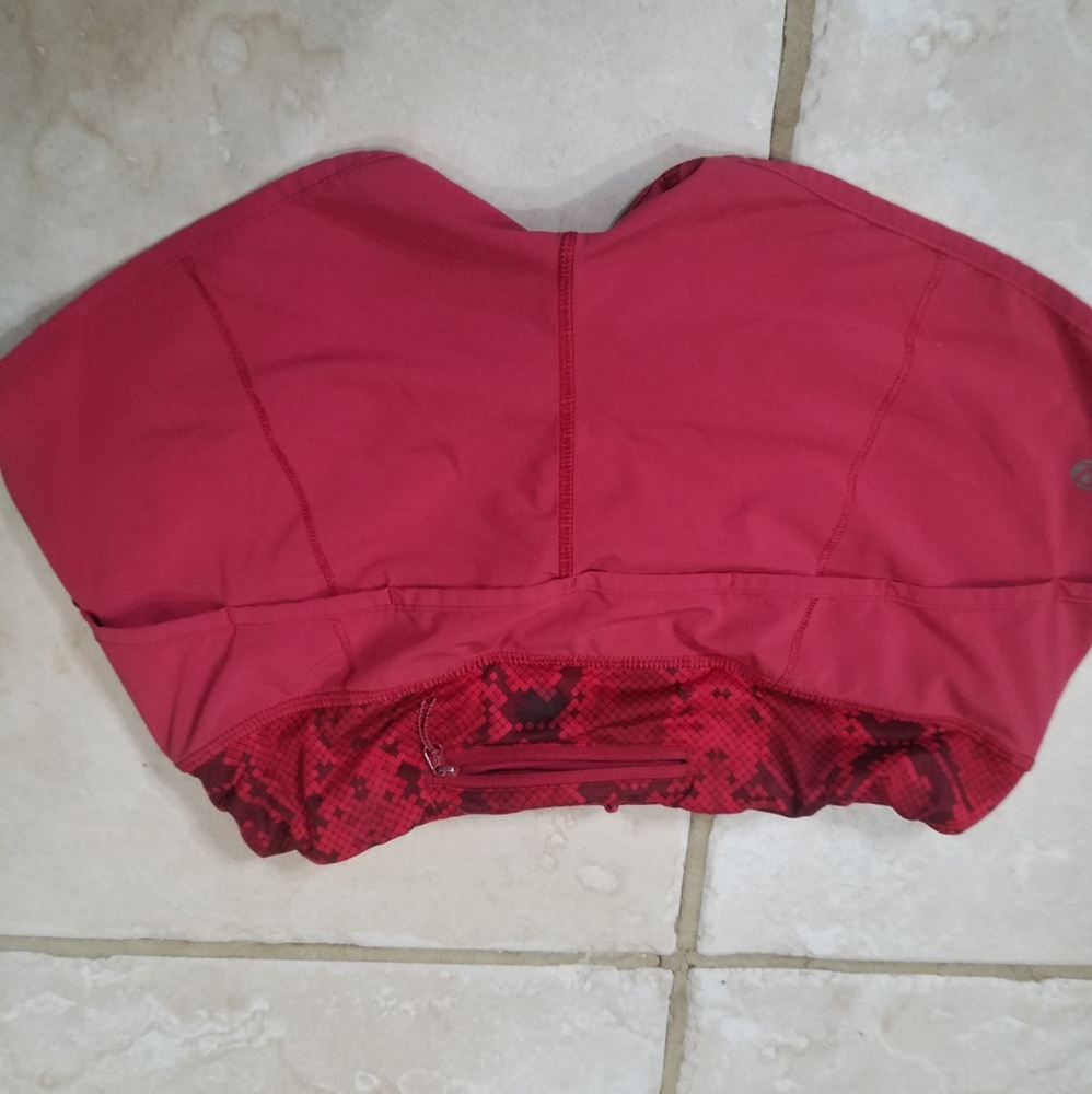 Lululemon red speed up shorts